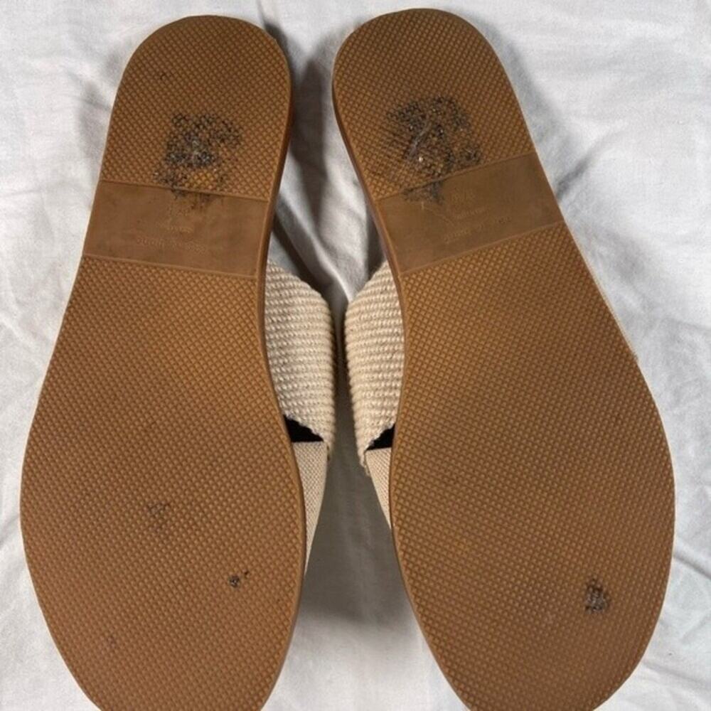 rag & bone Cream Cross‑Strap Slide Sandals - Picture 3 of 6